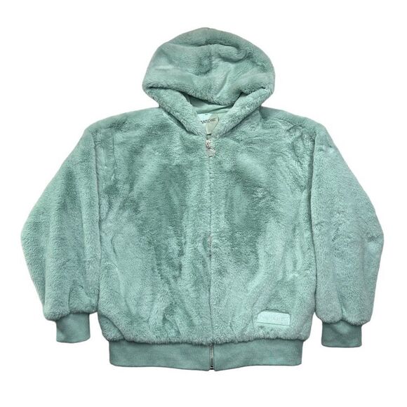 Forever 21 Plus Women's Pantone Mint Green Fleece Jacket - Picture 1 of 12